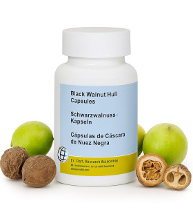 Brou Vert de Noix Noire - Black Walnut Caps - Gélules - Dr Clark