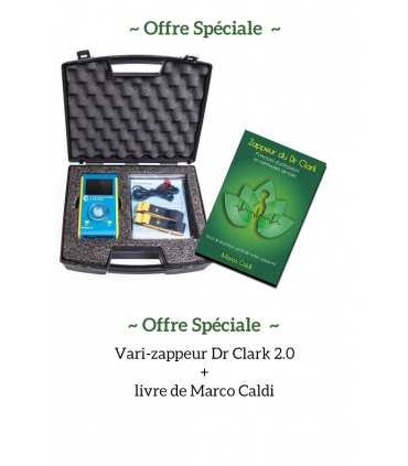 Pack offre spéciale vari-zappeur Dr Clark2.0 + livre de Marco Caldi