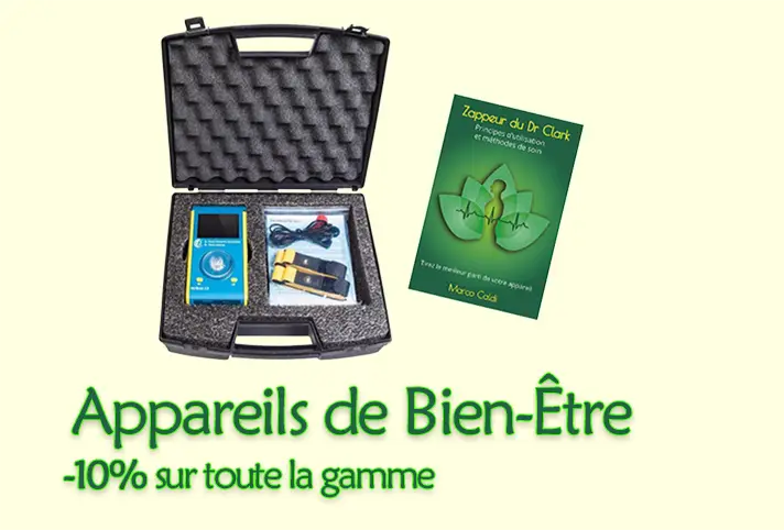 10% de remise sur tous les appareils de bien-être Dr Clark jusqu'au 20 décembre